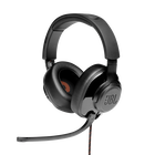 JBL Quantum 300 - Black - Hybrid wired over-ear PC gaming headset with flip-up mic - Hero